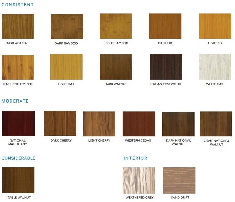 Longboard Siding Colours