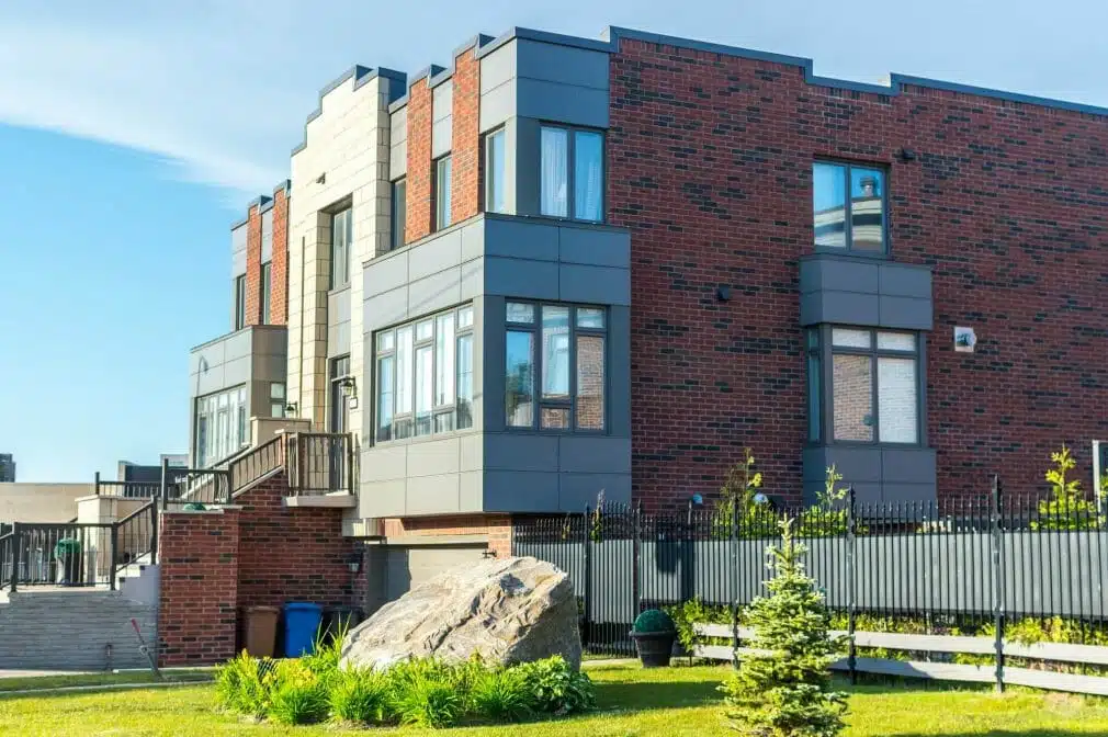 James Hardie Reveal Panels with Smooth Finish and Surround Trim in Gray Slate Colour Best siding installation company in Canada. James Hardie, Cedar, Vinyl, Wood, Metal sidings