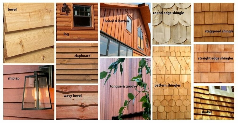 Cedar Siding Types and Profiles