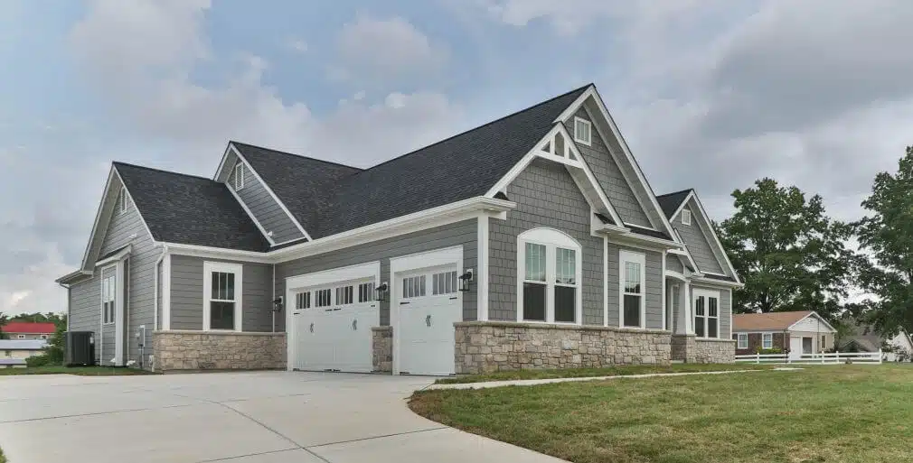 James Hardie Straight Edge Shingles and Plank from Colourplus collection in Gray Slate Exterior home siding - installation cost in London, ON