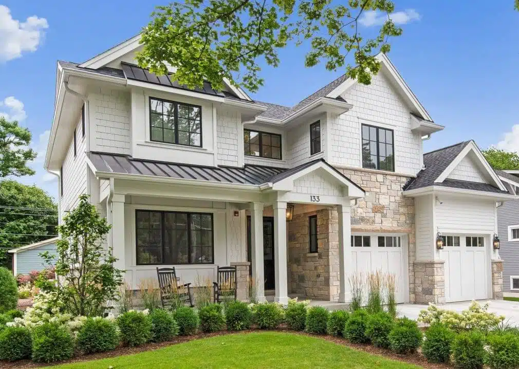James Hardie Straight Edge Shingles in Cobblestone Best siding contractor in Fort Worth, TX - working with lap siding, shingles and panels