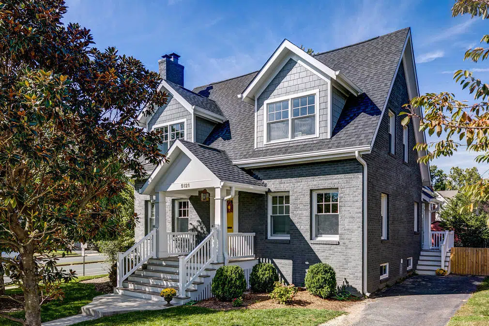 James Hardie Straight Edge Shingles CM from Statement collection in Gray Slate Siding installation and repair - best company and contractors in Boston, Massachusetts