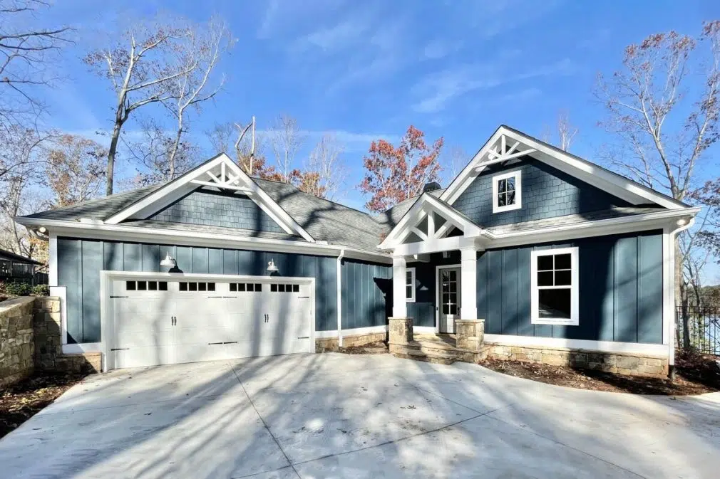 James Hardie Shingles in Evening Blue by Ideal Siding Winston-Salem Exterior home siding - installation and replacement cost of James Hardie, cedar, vinyl siding in Winston-Salem, NC