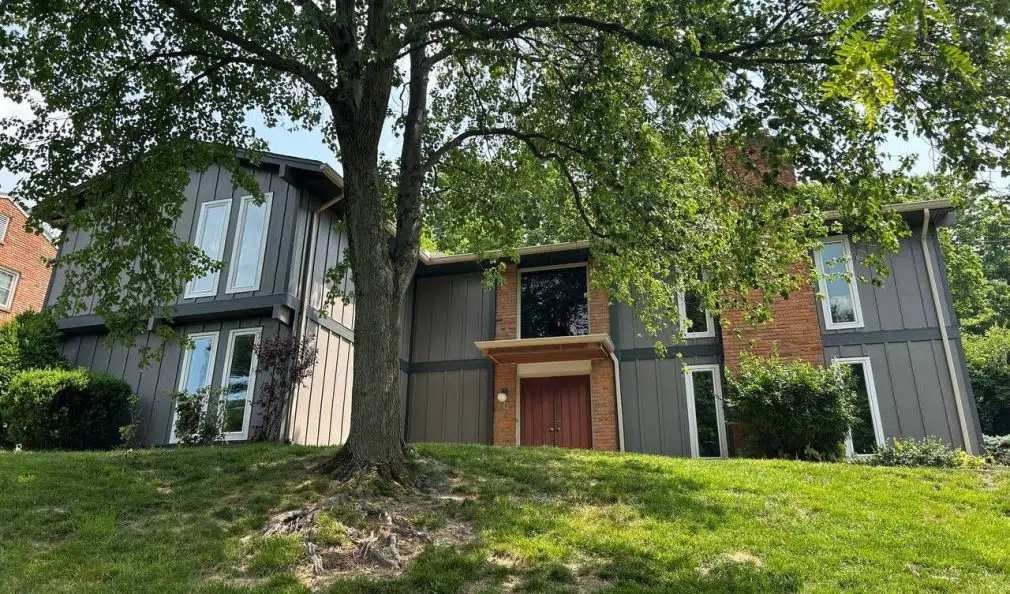 James Hardie® Board and Batten vertical siding in Aged Pewter Best Siding Contractors in DC Metro Area